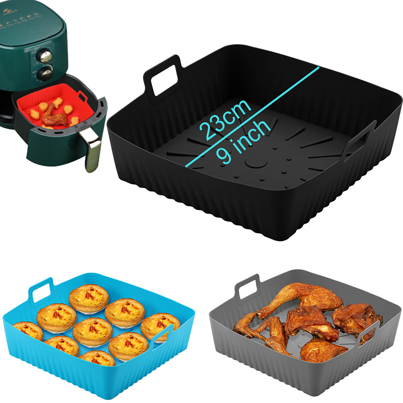 Air Fryer Silicone Pot Liner - 대형 23cm 에어 프라이어 실리콘 바구니