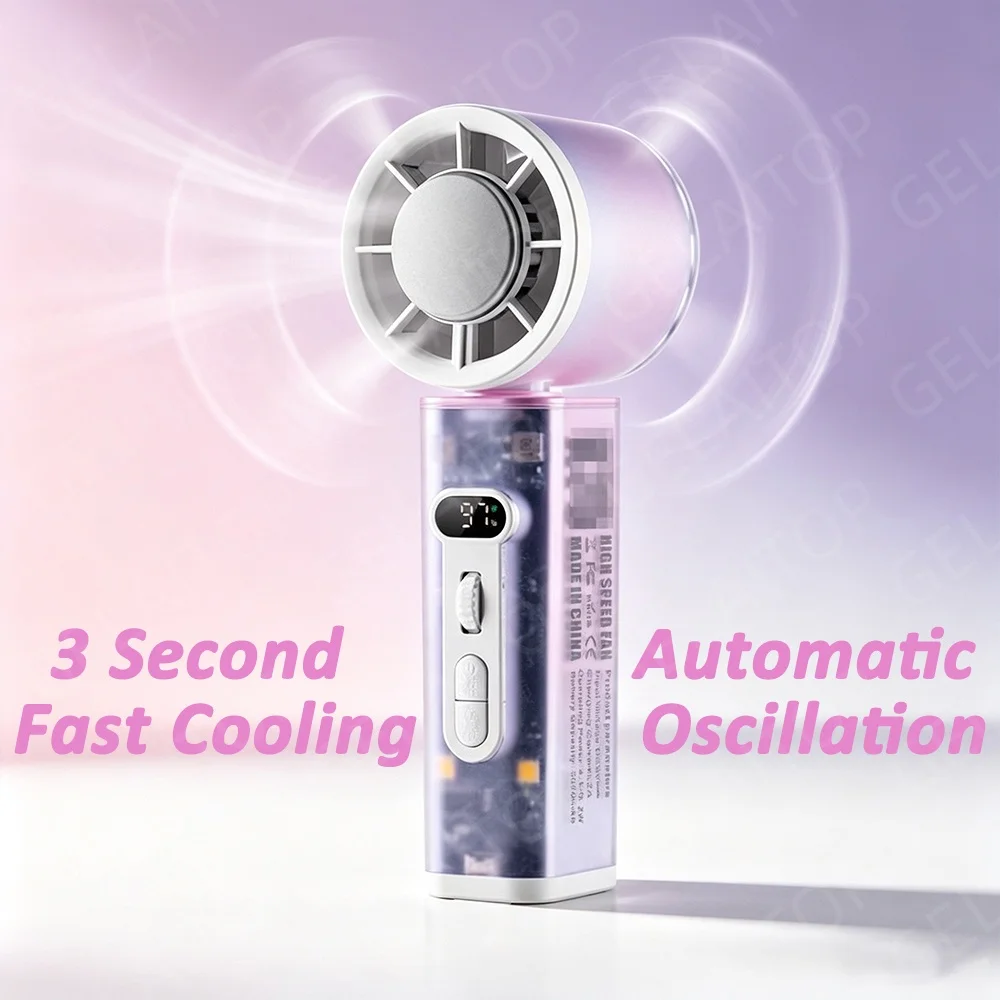 Portable Blender Usb Rechargeable - 2026 휴대용 핸디 선풍기 자동 회전
