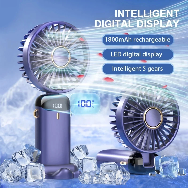 Small Appliances - 미니 휴대용 선풍기, 접이식 목걸이형 선풍기,