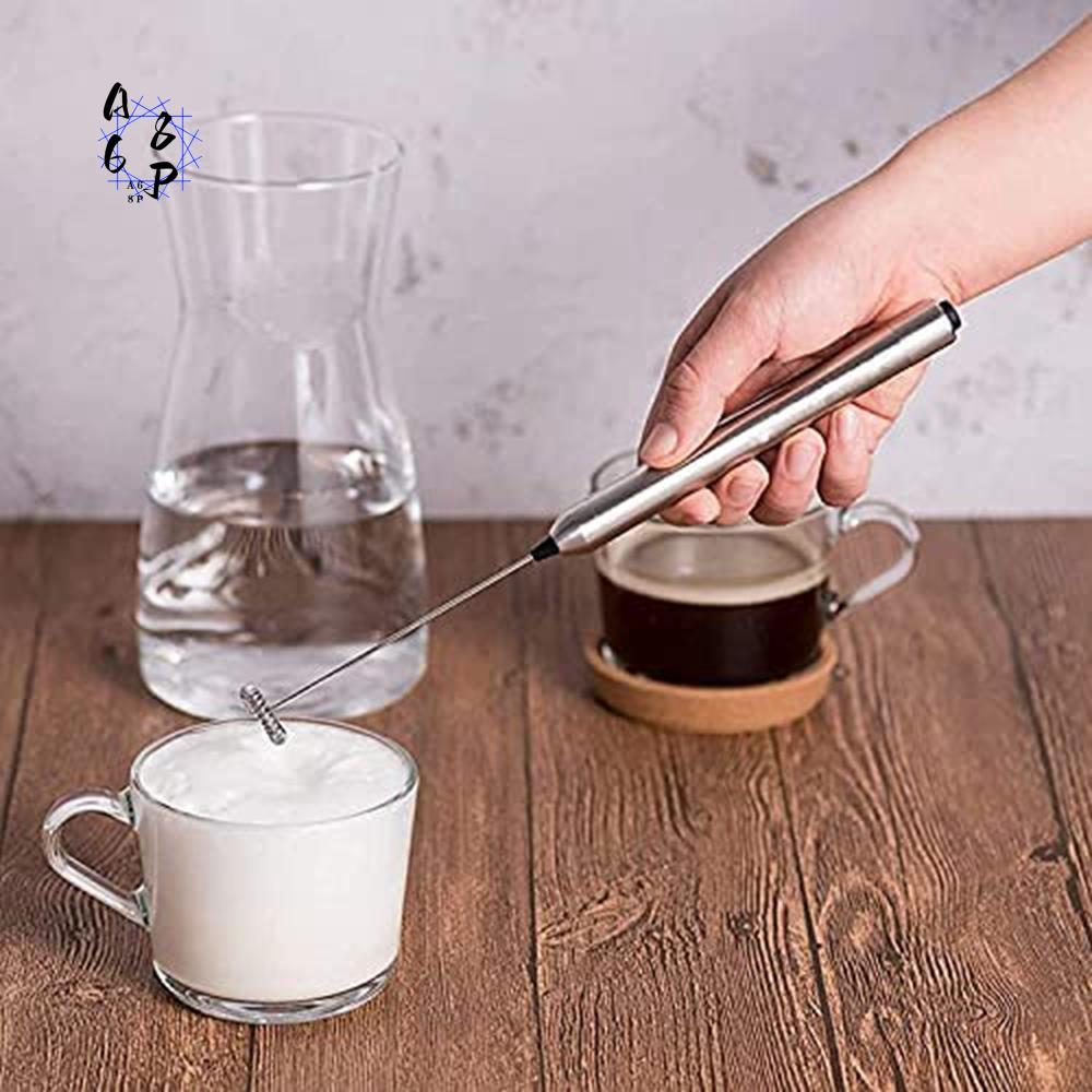 Electric Milk Frother Handheld - A68P-전기 우유 거품기 스테인리스 스틸 핸드헬드
