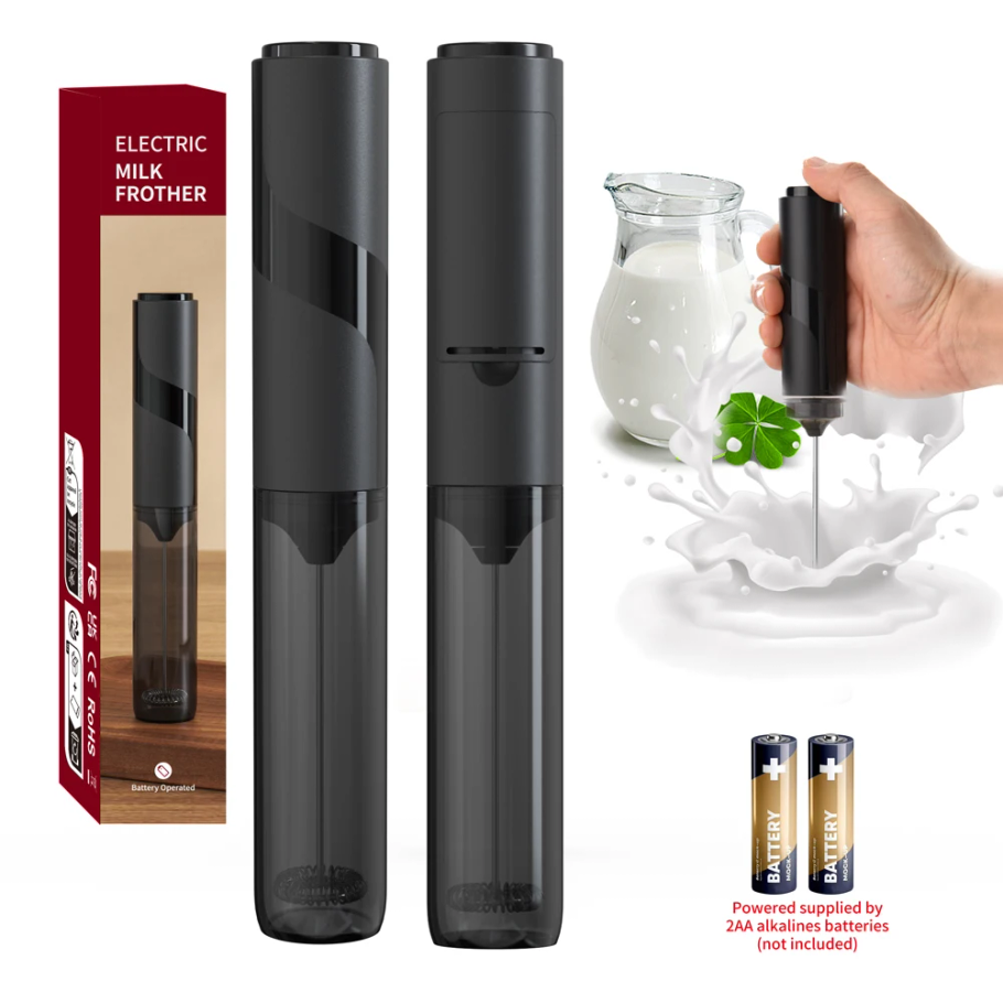 Electric Milk Frother Handheld - 스테인레스 스틸 전기 우유 거품기 휴대용