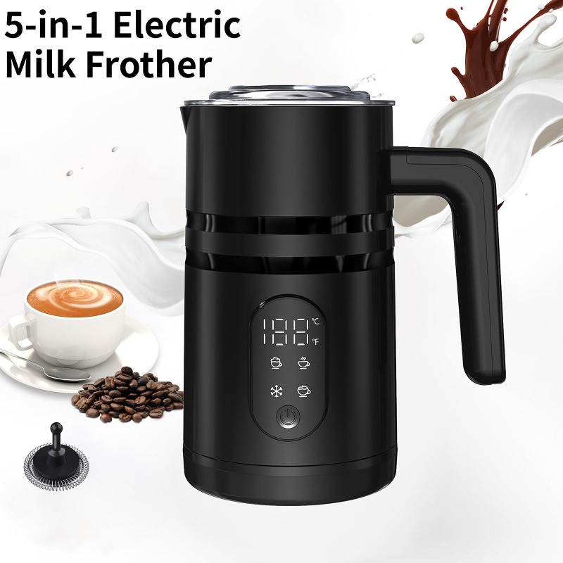 Electric Milk Frother Handheld - 5-in-1 다기능 전기 우유 거품기 스티머