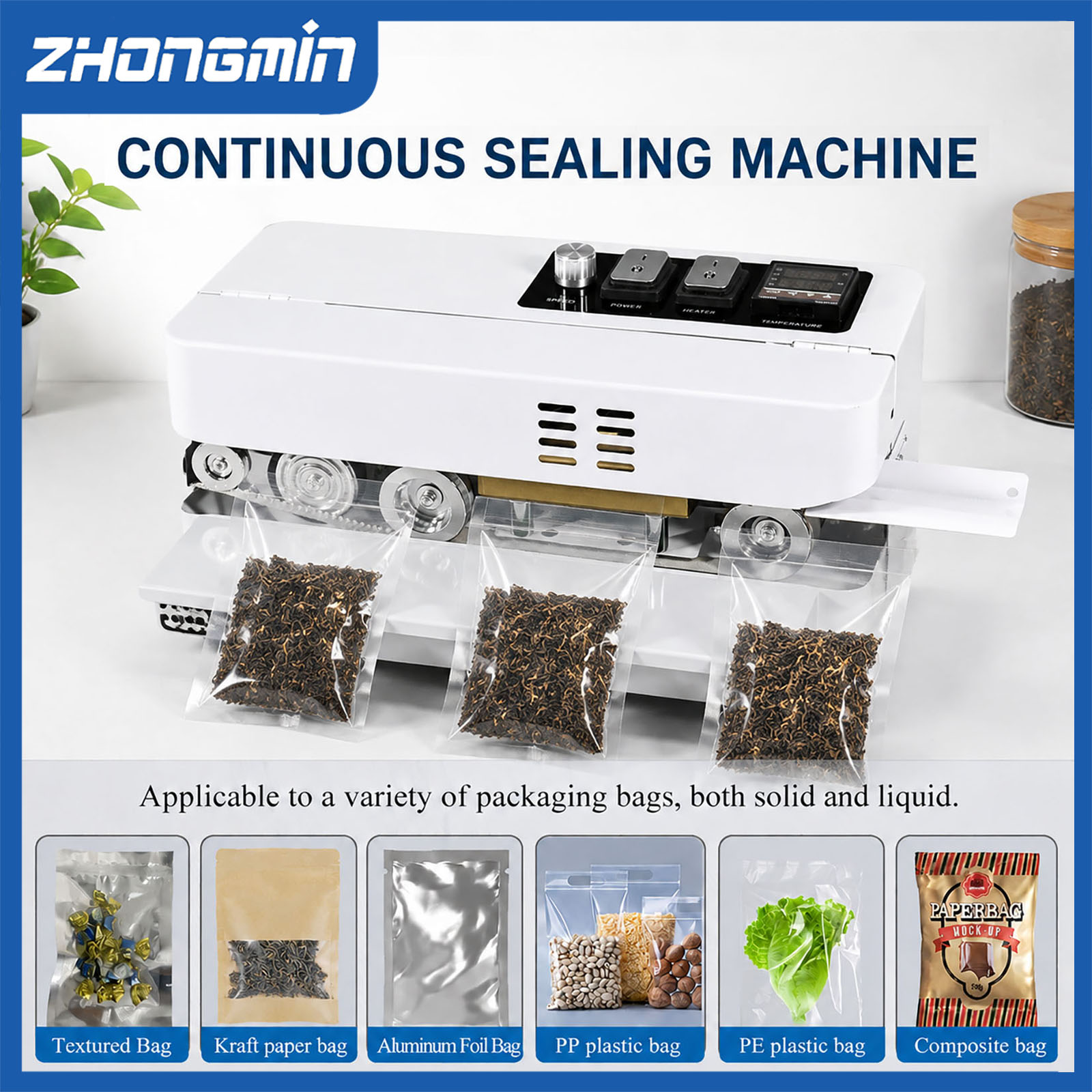 Food Vacuum Sealer Machine - 중민 전기 진공 밀봉기 식품 보관용