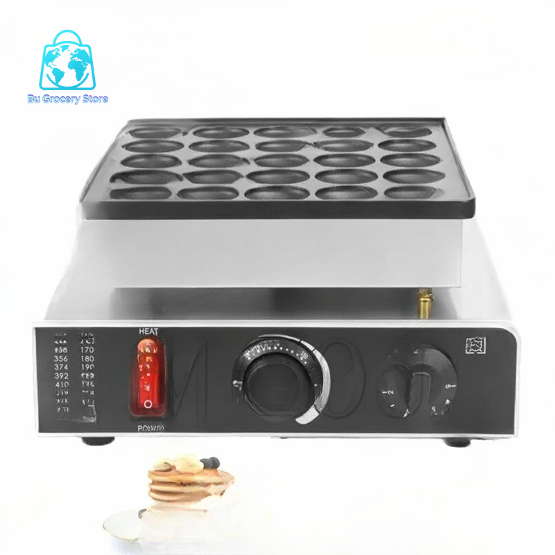 Mini Waffle Maker Machine - 25구 하트 모양 미니 더치 팬케이크