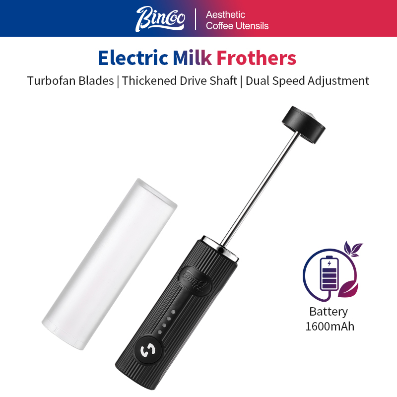 Electric Milk Frother Handheld - BINCOO 전기 커피 거품기 USB 충전식