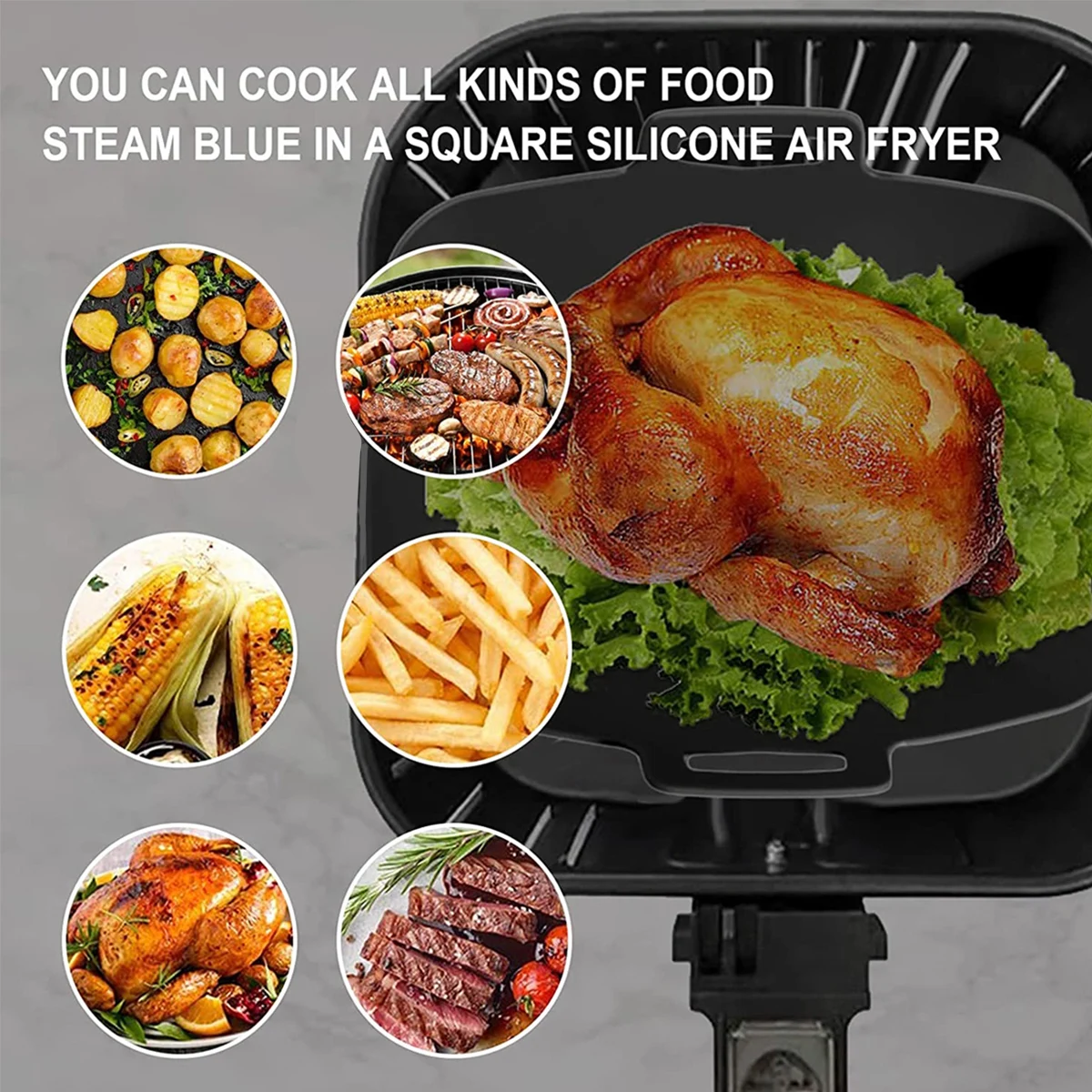 닌자 듀얼 에어 프라이어 액세서리에 대 한 2Pcs 에 - Air Fryer Silicone Pot Liner 리뷰 및 가격