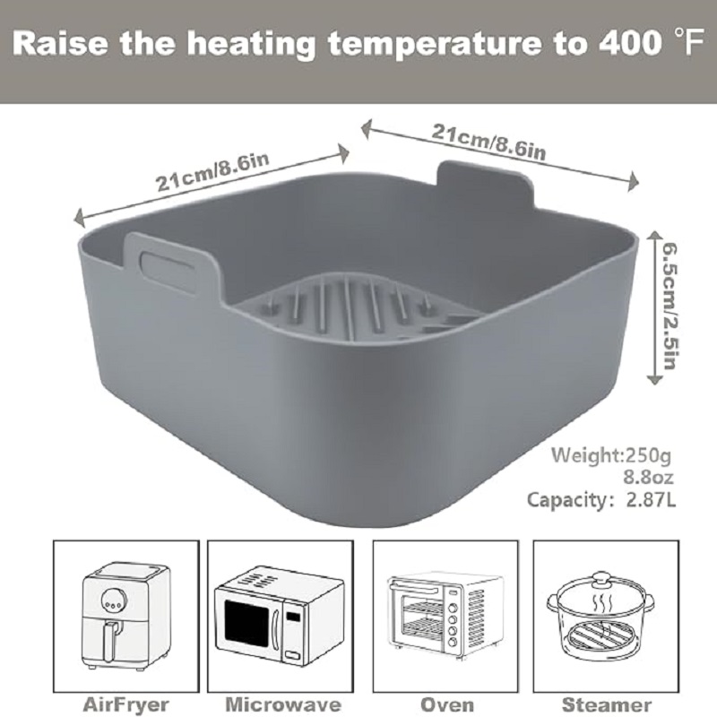 논스틱 8.2인치 에어프라이어 실리콘 라이너 사각형 에 - Air Fryer Silicone Pot Liner 리뷰 및 가격