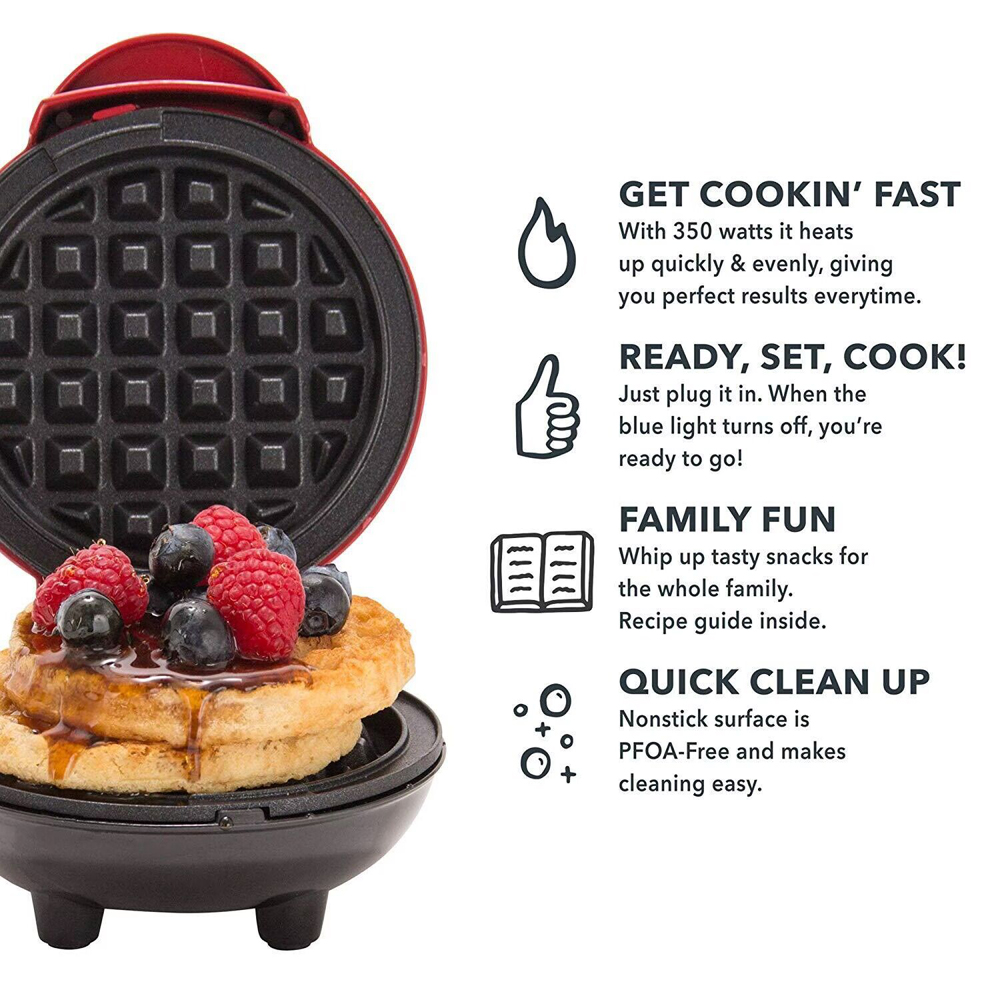 미니 와플 메이커 버블 에그 케이크 오븐 아침 식사용  - Mini Waffle Maker Machine 리뷰 및 가격