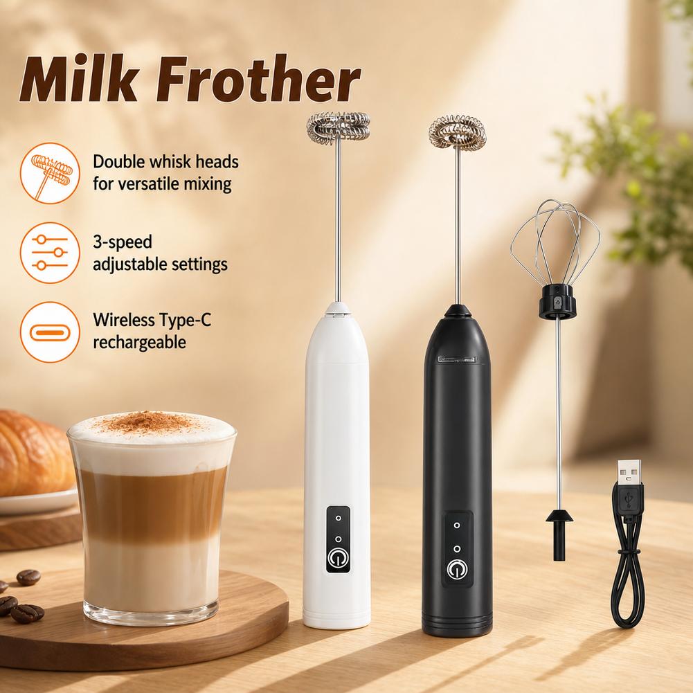 휴대용 우유 거품기 충전식 전동 거품 제조기 3단 속도 - Electric Milk Frother Handheld 리뷰 및 가격