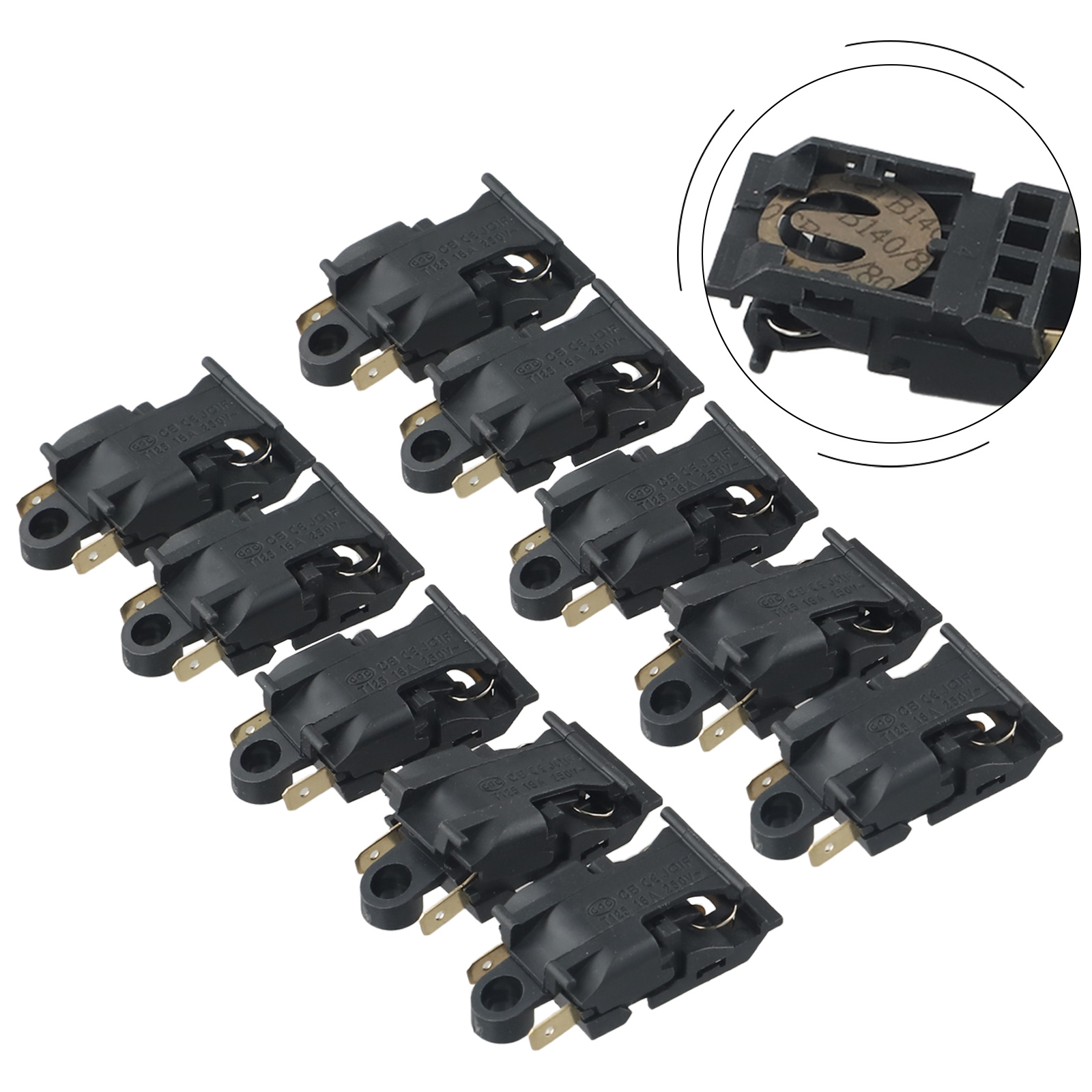 10pcs 전기 주전자 스위치 온도 조절기 온도 조절  - Electric Kettle Temperature Control 리뷰 및 가격