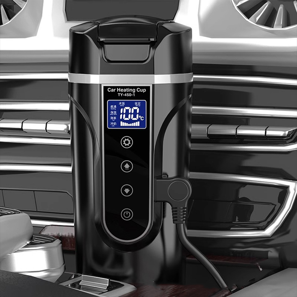 R31 450ml 차량용 히팅컵 12v/24v 휴대용  - Electric Kettle Temperature Control 리뷰 및 가격