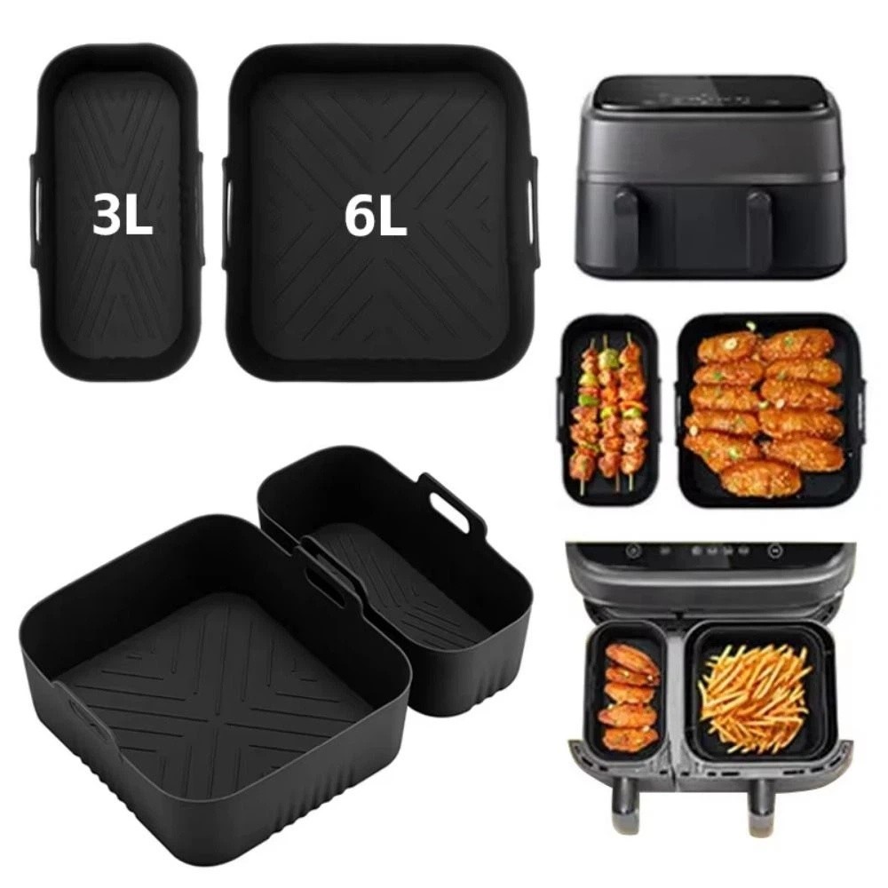 6L/3L 에어프라이어 라이너 논스틱 재사용 가능 듀얼 - Air Fryer Silicone Pot Liner 리뷰 및 가격