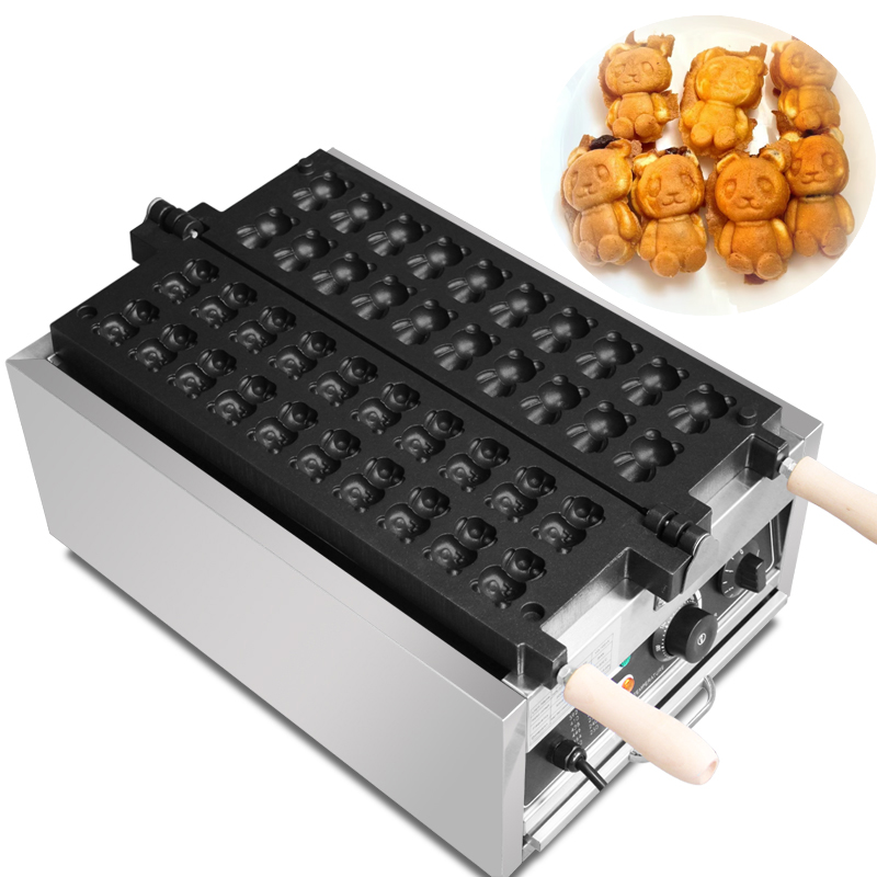 상업용 20개 곰돌이 모양 타이야키 기계 와플 메이커  - Mini Waffle Maker Machine 리뷰 및 가격