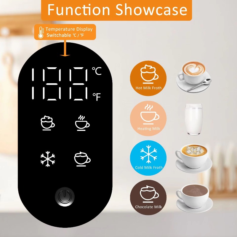 5-in-1 다기능 전기 우유 거품기 스티머 분리형 스 - Electric Milk Frother Handheld 리뷰 및 가격