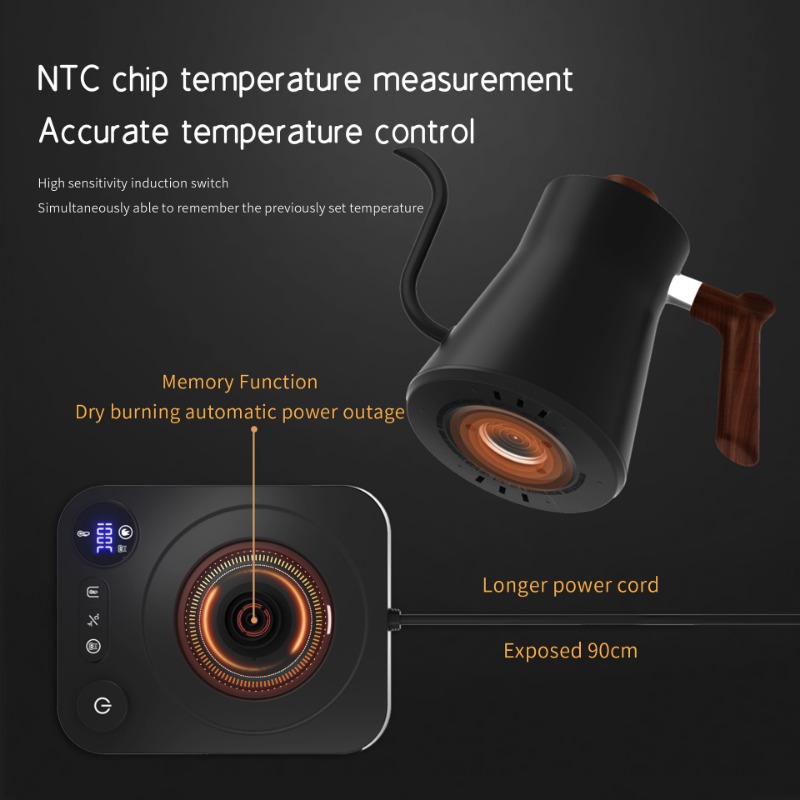 1200와트 지능형 일정 온도 전기 주전자 구스넥 포트 - Electric Kettle Temperature Control 리뷰 및 가격