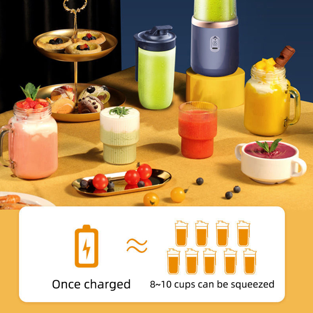 휴대용 블렌더 USB 충전식 과일 착즙 컵 400ml  - Portable Blender Usb Rechargeable 리뷰 및 가격