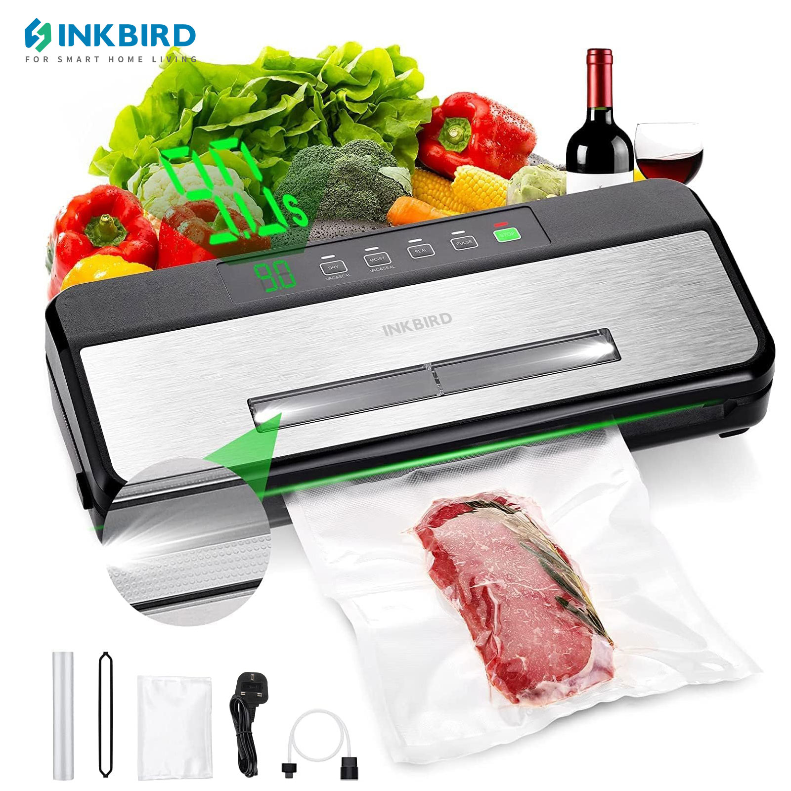 INKBIRD 스타터 키트 포함 3 진공기-80KPA  - Food Vacuum Sealer Machine 리뷰 및 가격