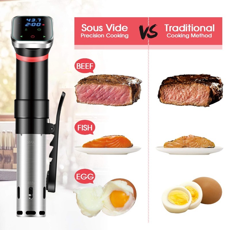 디지털 수비드 머신 저온 슬로우 쿠커 진공 스테이크 해 - Digital Sous Vide Precision Cooker 리뷰 및 가격