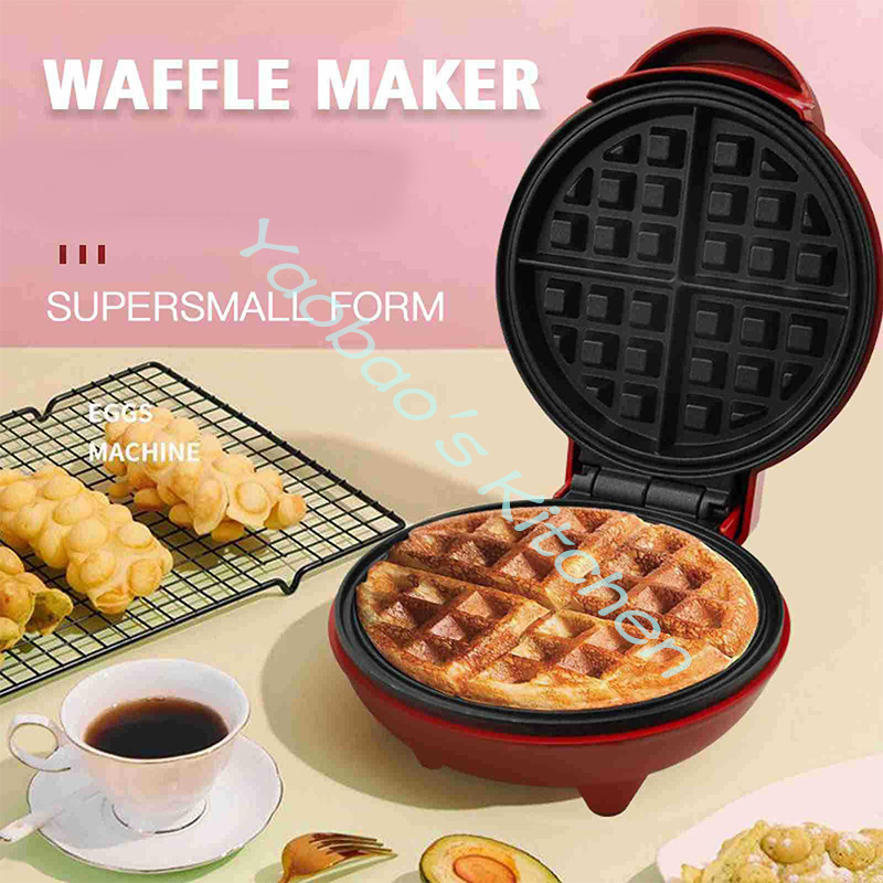 미니 전기 휴대용 그릴 와플 메이커 팬케이크 케이크 디 - Mini Waffle Maker Machine 리뷰 및 가격