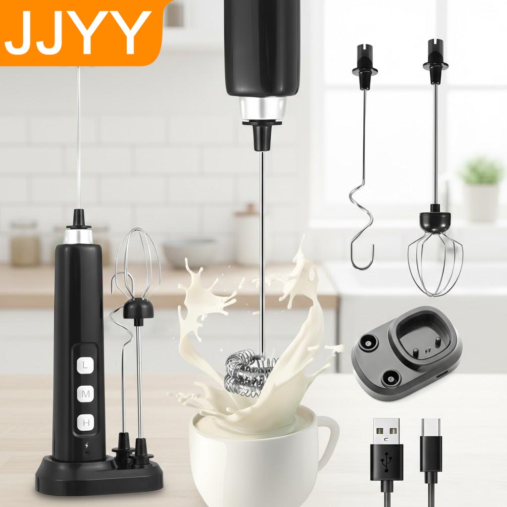 USB 충전식 휴대용 우유 거품기 미니 전동 믹서 3단 - Electric Milk Frother Handheld 리뷰 및 가격