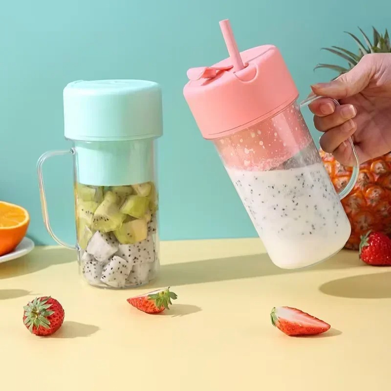 휴대용 USB 충전식 300ml 전기 쥬서 컵, 빨대  - Portable Blender Usb Rechargeable 리뷰 및 가격