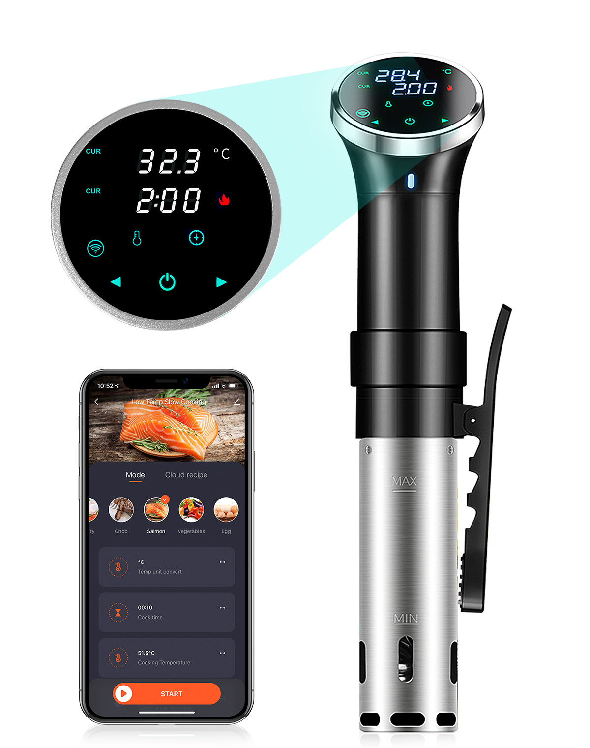 수비드 쿠커 1100W 이머전 서큘레이터 25-95 ° - Digital Sous Vide Precision Cooker 리뷰 및 가격