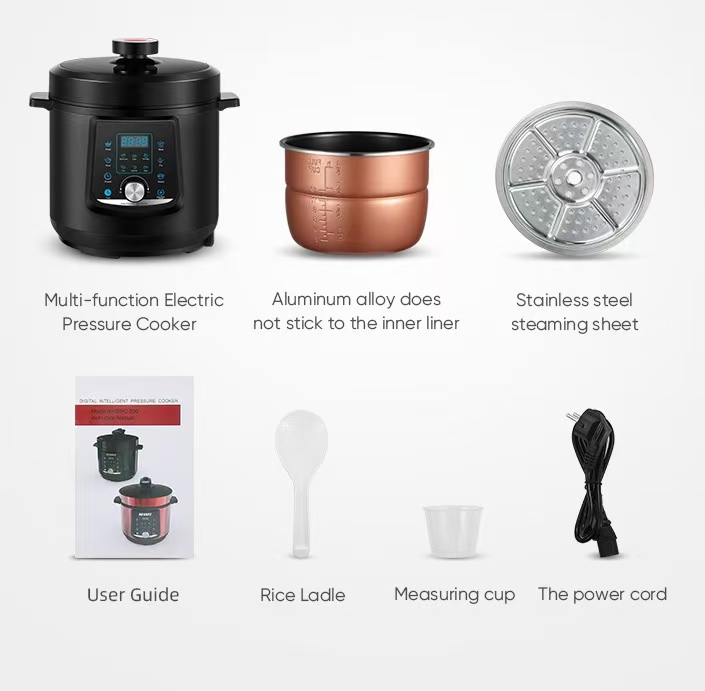스테인리스 스틸 전기 압력솥 가정용 자동 스마트 쿠커  - Smart Instant Pressure Cooker 리뷰 및 가격