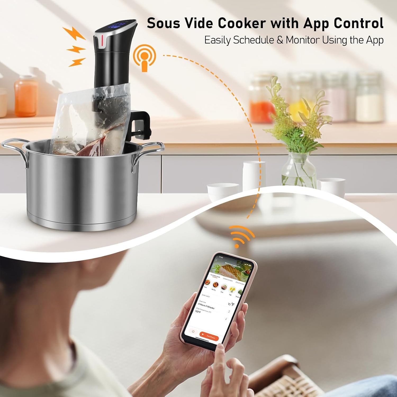 1100W 앱 제어식 정밀 수비드 쿠커, 디지털 터치  - Digital Sous Vide Precision Cooker 리뷰 및 가격