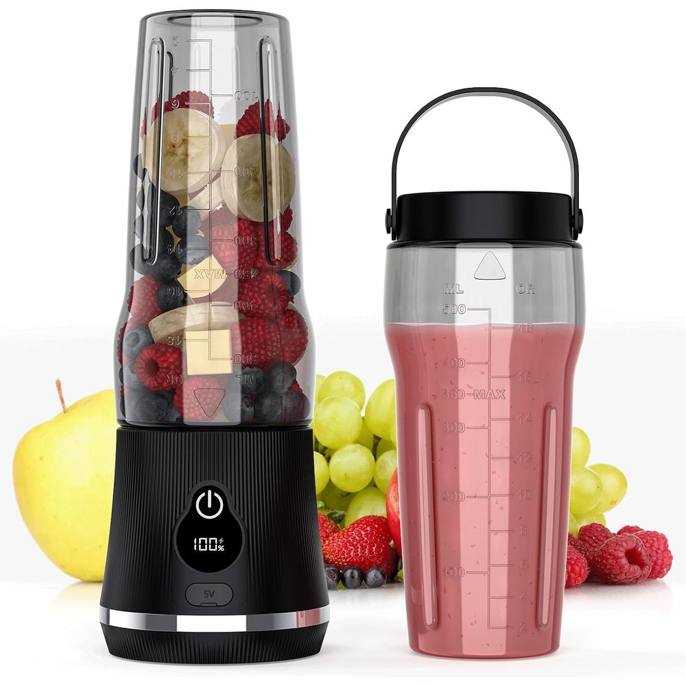 휴대용 블렌더, 6개의 스테인리스 스틸 칼날이 있는 1 - Portable Blender Usb Rechargeable 리뷰 및 가격