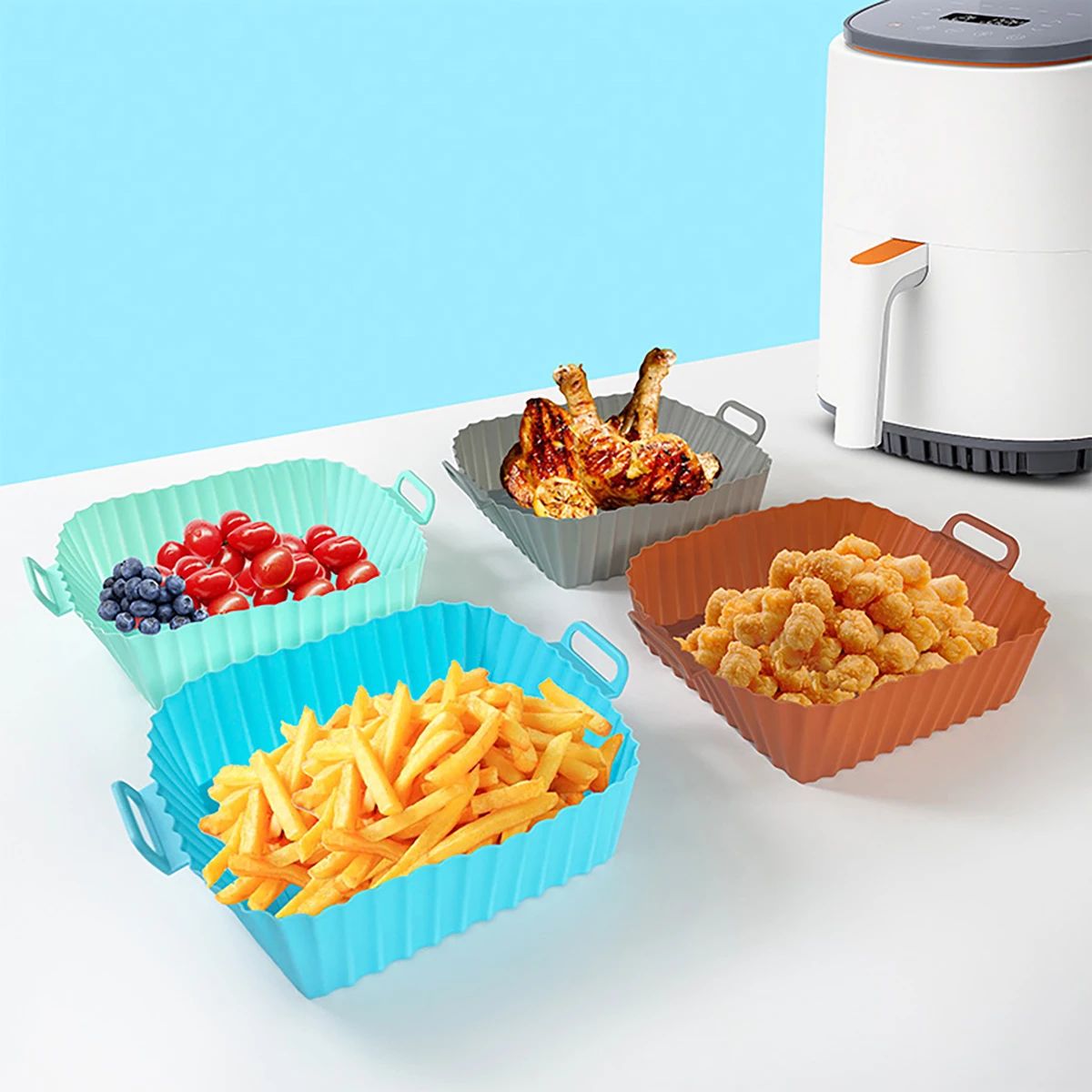실리콘 프라이어 몰드 에어 프라이어 실리콘 라이너 냄비 - Air Fryer Silicone Pot Liner 리뷰 및 가격